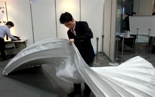 Curved Origami Arch Folding
