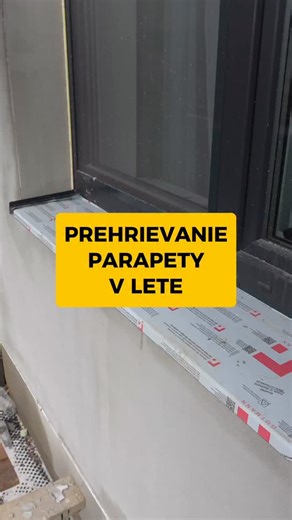 Ľudovít Gelatka | Prečo sieťka pod parapet? Antracit sa v lete rozpaľuje a taví polystyrén! 🔥 Robíte to aj vy? 👇 | Instagram