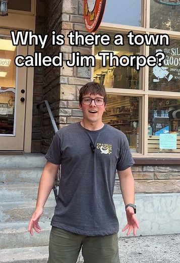 Why is there a town called Jim Thorpe? #jimthorpe #jimthorpepa #visitpa #pennsylvania