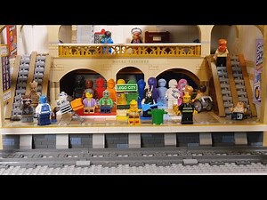 LEGO Subway MOC Featuring Brick Cross Station (910034) and Everyone Is Awesome (40516)