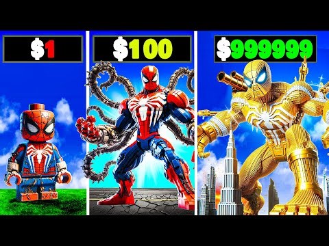 $1 to $1,000,000 LEGO Spiderman in GTA 5
