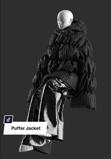 POV: you can make a puffer jacket without touching the fabric 🩶🖤 Watch how @Greta used the fill tool and layers in #CLO3D to build this jacket from scratch #pufferjacket #CLOcreator #digitalfashion #appareldesign