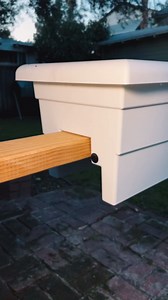 Root & Vessel Countryside Rail Planter, White, 24"
