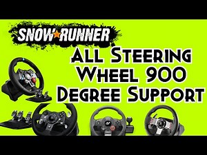 How To Set 900 degree rotation in Snowrunner | All Steering Wheel Support