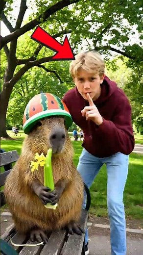 He Tried to Mess With Cappy… Then THIS Happened 😱🐾 #capybara