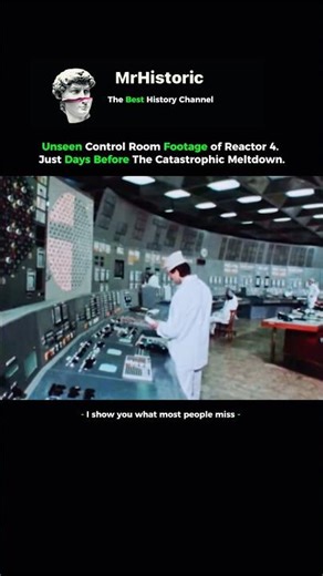 Rare footage of Chernobyl Reactor 4 just days before the disaster. #disaster #history #ukraine
