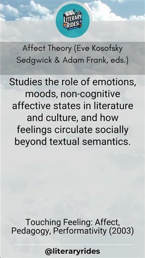 Affect Theory (Eve Kosofsky Sedgwick & Adam Frank, eds.)