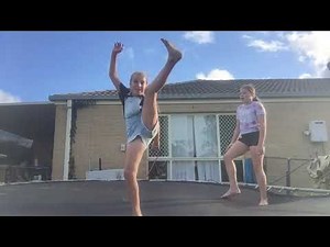 ABC gymnastics challenge ( trampoline edition)😍😍 watch me and my friend atemped this challenge
