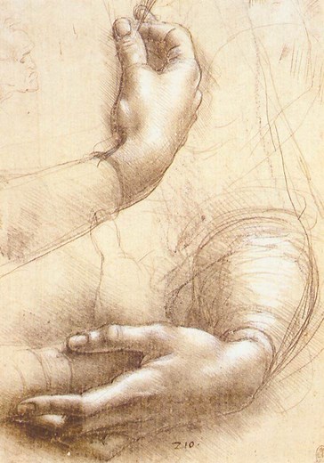 Leonardo da Vinci's 'Study of Hands'