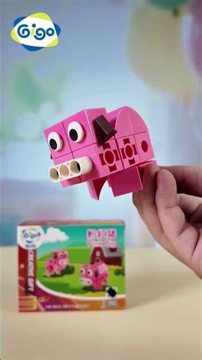 Đồ chơi Chú Heo Con Lắp Ráp#T191- Gigo Toys Việt Nam