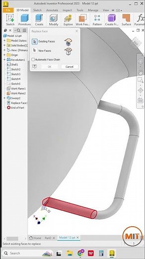 Autodesk Inventor Tip – Replace Face for Easy Modifications
