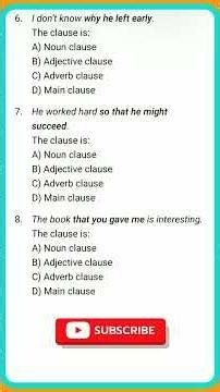Clauses Analysis for REET 2025 | English Most Expected Questions#reet#english#clause