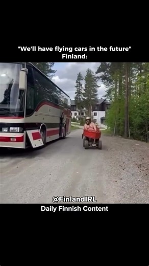 "We'll have flying cars in the future" VS Finland 🇫🇮 #countriesirl #finland #🇫🇮 #funny #viral #meme