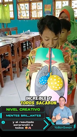 Yo Soy Dandy on Instagram: "Les pidieron ilustrar el sistema respiratorio con lo que tenían en casa… y el resultado sorprendió a todos 😮🫁 Creatividad al máximo. #Creatividad #Educación #IdeasGeniales #SistemaRespiratorio #Talento #Escuela #DatoCurioso #Viral #FYP #ParaTi 🎒✨"