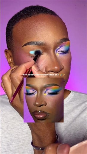 how to do creative eyeshadow: pt 3. #creativeeyemakeup