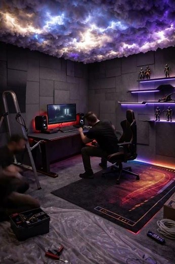 "Futuristic Gaming Room Tour 2026 #gaming #beforeafter #gamingsetup #gameroom #gamer