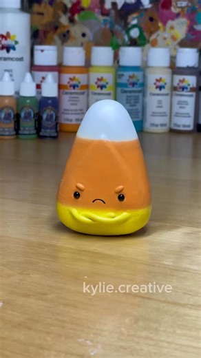 Kylie Flinn | How many times can I say “candy corn” in one video? 🤍🧡💛 . #polymerclay #candycorn #halloween | Instagram