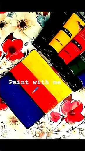 Beginner Acrylic Calligraphy on Canvas 🎨 Easy Step-by-Step (Satisfying Art) #shorts