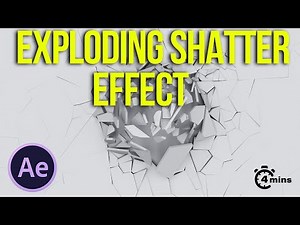 How to create Exploding Shatter Text in Adobe After Effects 2023