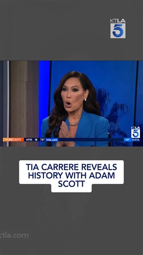 When Tia Carrere arrived at KTLA this morning, she didn't expect to see a blast from the past, actor Adam Scott: https://ktla.com/entertainment/tia-carrere-reveals-history-with-adam-scott-and-excitement-for-lilo-stitch-sequel/ | KTLA 5 News