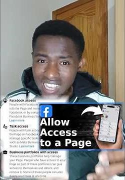 The difference between Facebook access, task access, and page portfolios access.