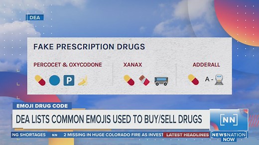 DEA releases 'code' of common emojis used to deal drugs