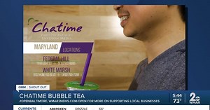 Chatime Bubble Tea says "We're Open Baltimore!"