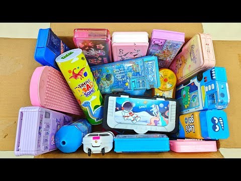 Box Full of pencil box collection, geometry box, compass box, stationery organizer, pencil case