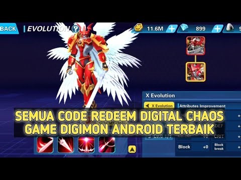 Semua code redeem digital chaos game digimon terbaik di android
