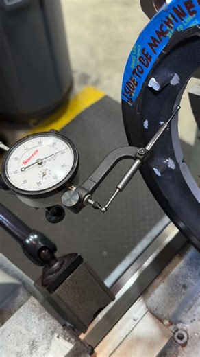 Adam Booth on Instagram: "Getting that HD pulley dialed in on the 4 jaw. My favorite indicating tools, the @starrett_tools No. 25-441 with the No. 670 ID attachment. #abom79 #starrett #machinisttools"