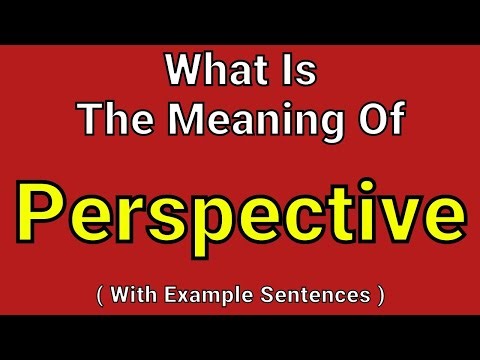 Meaning of Perspective | Perspective | English Vocabulary | Most Common Words in English