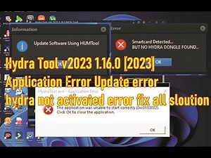 Hydra Tool v2023 1.16.0 [2023] Application Error Update error hydra not activated error fixed