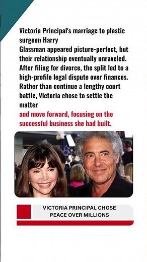 VICTORIA PRINCIPAL CHOSE PEACE OVER MILLIONS