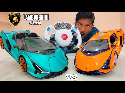 Fastest Beast RC Lamborghini Sian Roadster Vs Lamborghini FKP 37 Unboxing & Fight - Chatpat toy tv