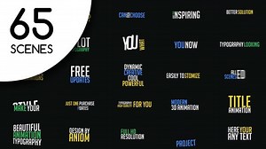 Download 65 Kinetic Typography Scenes | MOGRT - FREE Videohive - aedownload.com