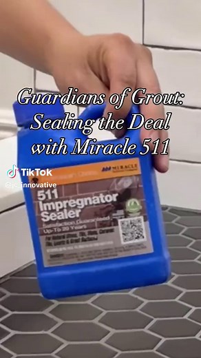 Preserving perfection! Witness the meticulous application of Miracle 511 sealer on our shower pan grout, shielding it from hard water and color fading. At @jc_innovative we're not just renovating spaces; we're crafting lasting beauty. * #GroutProtection #Miracle511 #tile #bathroomremodel #lovewhatyoudo #diy