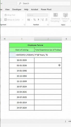 Calculate Years, Months & Days in Excel (1 Simple Formula)