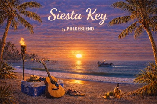 Welcome to Siesta Key 🌴 — a chill, gentle reggae escape inspired by the white quartz sand, Gulf sunsets, and laid-back village vibes of Siesta Key, Florida. This track captures that no-rush energy — people vegging on the beach, bikes cruising through Siesta Key Village, live music drifting through warm air, and the kind of peace you only find when the sun melts into the Gulf. No stress. No hurry. Just saltwater stillness. Perfect for relaxing, studying, driving along the coast, sunset sessions,
