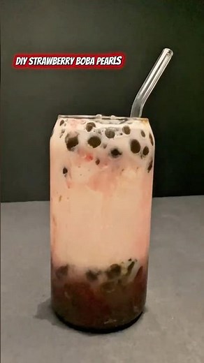 How To Make Strawberry Boba Drink Recipe | ShohagBeverage