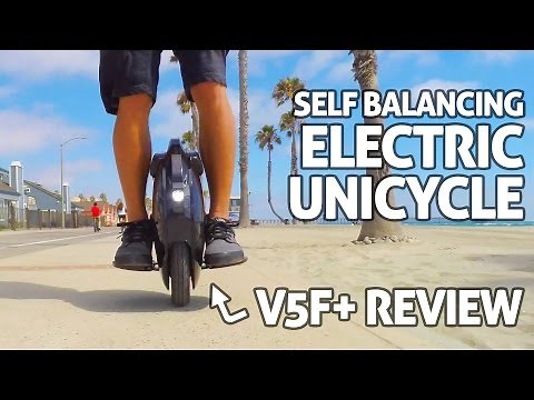 V5F+ Electric Unicycle! REVIEW - Self Balancing 'One Wheel Hoverboard'