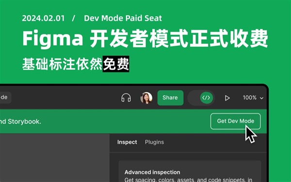 UI设计教程 紧急加更 Figma 开发者模式收费 免费基础标注依然保留可用 | Dev Mode 新像素