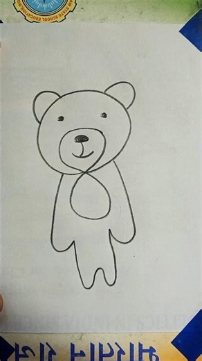 Number 8 se Teddy Bear 🧸 | Easy Drawing Trick#teddybear #viralshorts #shorts