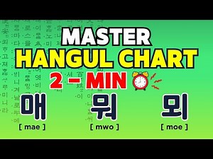 Hangul Chart Ep.9 | ㅁ (mieum) + 11 Double Vowels