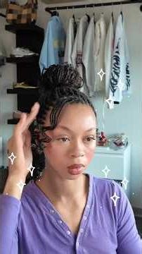 Elegant Micro Loc Curly Updo| #microlocs #locstyles #curlyhairstyles