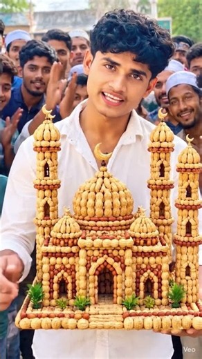 ##मूंगफली से बनी मस्जिद 🕌🥜 माशाअल्लाह! ❤️#Masjid #ViralShorts #MashaAllah