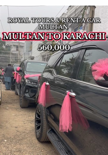 Luxury Royal Wedding Convoy from Multan to Karachi