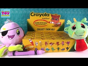 Kidrobot Crayola Coloring Critter Series Figures Full Box Opening With Plush | PSToyReviews
