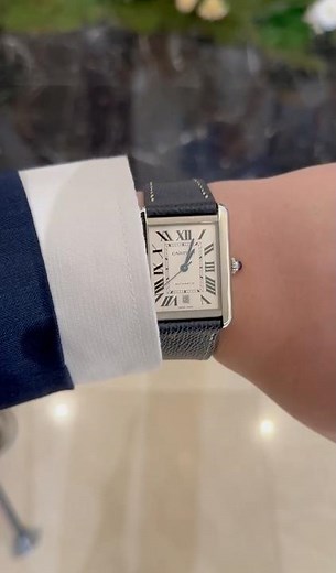 Cartier Tank Solo XL in action #cartier #tank