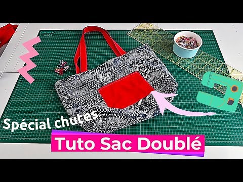 Tuto couture : coudre un sac doublé avec poches