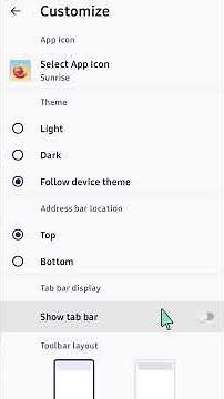 How To Customize The Firefox Mobile Toolbar and Tab Bar #firefoxbrowser #firefox #tutorial